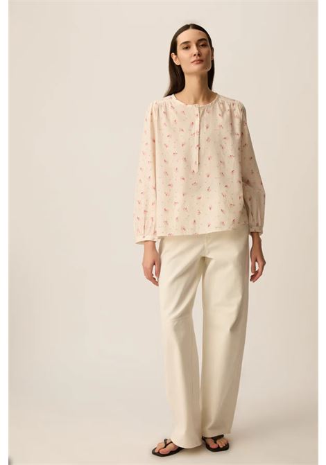 Blusa Des Petits Hauts Eglae Alizée in twill di cotone écru Des Petits Hauts | Bluse | 1E260472ALIZEE